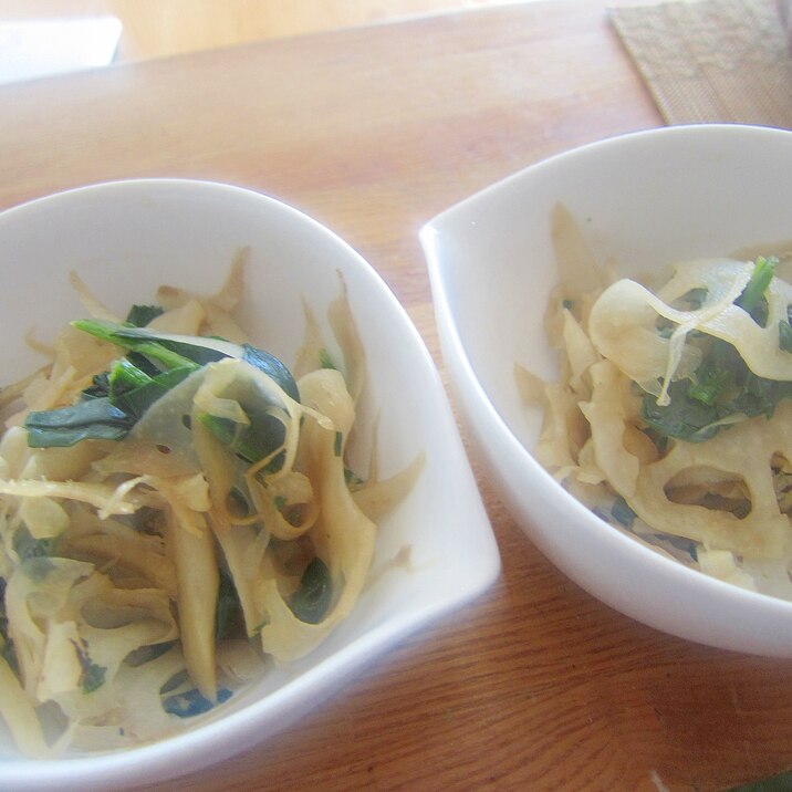 レンコンと牛蒡のほうれん草すき焼きのたれグリル